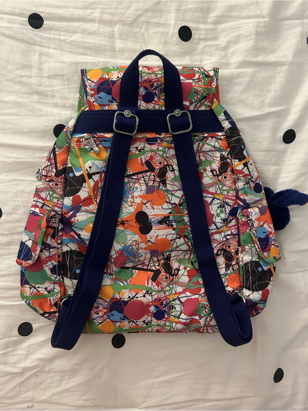 Kipling Ravier Paintball Pattern Backpack - Picture 2 of 15